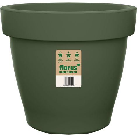 Florus Mood Campana Flowerpot 40 Green Vaso Rotondo