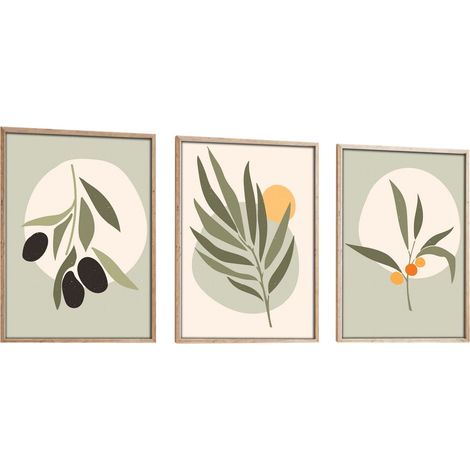 Quadro da parete in MDF con cornice Painting Multicolore (1/3)