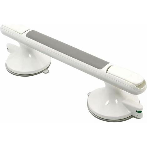 Poignée de douche, barre d'appui de 30 cm avec ventouse puissante, convient pour baignoire et douche, barre d'équilibre sans perçage