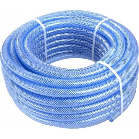 Geko Technischer PVC-Schlauch transparent 25 m verstärkt