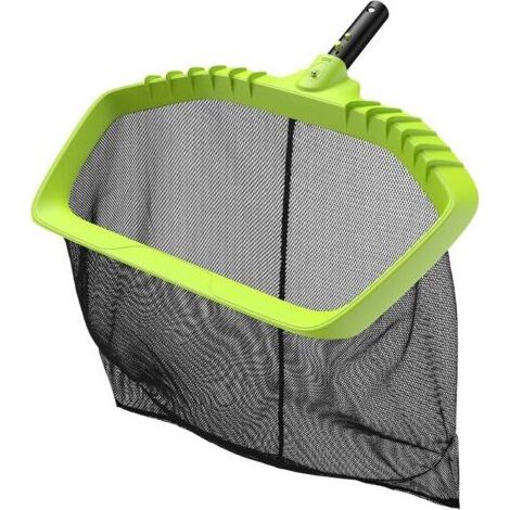Épuisettes de Surface, Filet de Fond Piscine Professional avec Grand Capacité, Ramassage des Feuilles de Surface sans Perche Épuisette Profonde pour Piscine, Étang, Spas, Parc Aquatique -Vert (1/4)