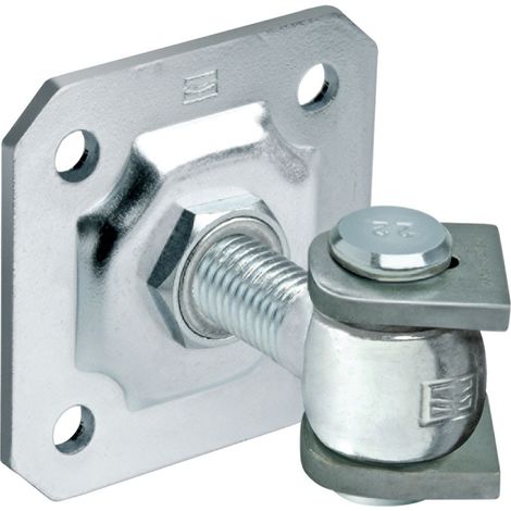 1PZ CARDINE CON ALI E PIASTRA ART. 163 M 18 - portata 125 kg