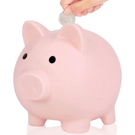 1 Tirelire Cochon,PVC Incassable,Rangement Pièces,Décoration Enfant,Bureau Maison (1/5)
