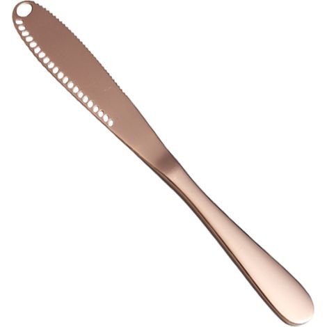 Couteau à beurre multifonction, couteau à beurre en acier inoxydable, couteau à fromage à lame dentelée, pour tartiner le beurre et le fromage (1/5)