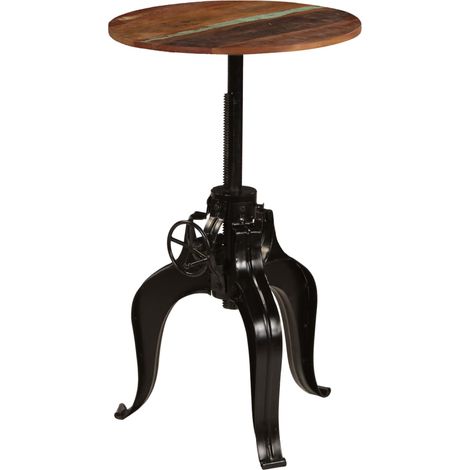 Tavolo alto da bar/bistrot in legno massello di recupero 60 cm 0902072