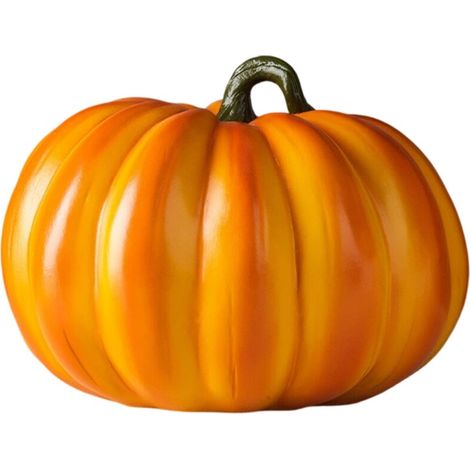 Citrouille artificielle en résine. citrouilles d'Halloween en résine pour la maison. l'intérieur et l'extérieur. décorations d'Halloween (Orange C) pour la décoration de citrouille (1/5)