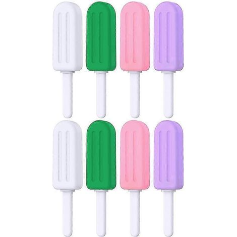 Lot de 8 bâtonnets à mâcher pour aligneurs orthodontiques en forme de sucette glacée - 5 x 1,3 cm (1/4)