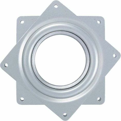 Plateau tournant Lazy Susan à 4 sections avec roulements à billes en acier, plateforme rotative à 360 degrés, multifonctionnel pour support TV, bureau, table, résistant à la corrosion et à la rouille. (1/4)