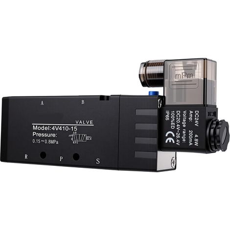 Pneumatisches Magnetventil, 5/2-Wege, 2-Positionen, 1/2 NPT, DC24V (1/5)