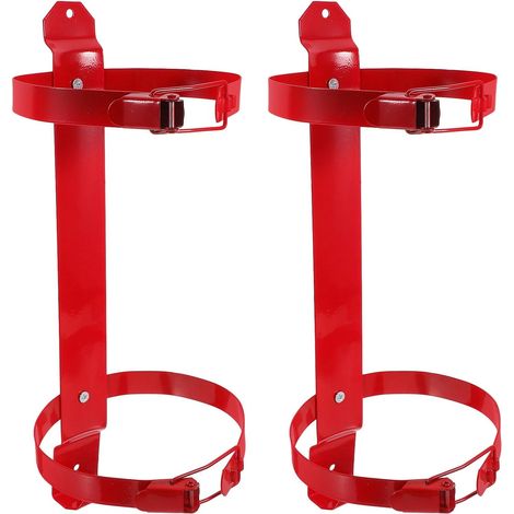 Support pour extincteur (Lot de 2) : Support de Fixation Rapide pour extincteur de 3 à 4 kg - Mural réglable pour Garage/Maison (1/5)
