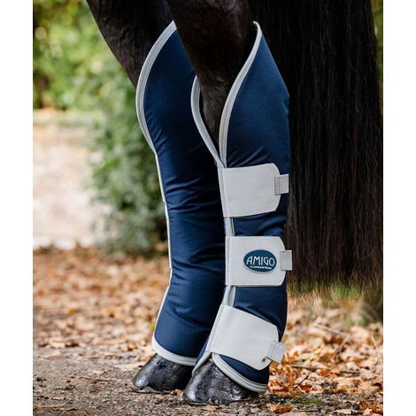 Pony, Blu Navy Argento : Horseware Amigo Ripstop Travel Boots (1/5)