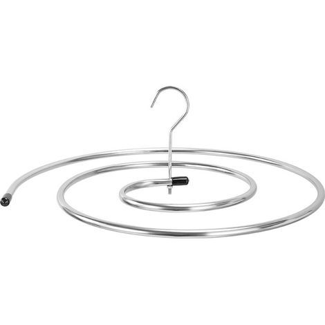 Cintre en spirale, draps et couvertures Séchoir en acier inoxydable en forme de spirale Cintre de rangement en spirale pour couettes pour une utilisation intérieure et extérieure (1/5)