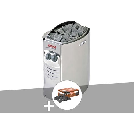 Poêle électrique 8 kW Vega pour sauna traditionnel + Pierres de lave - Harvia