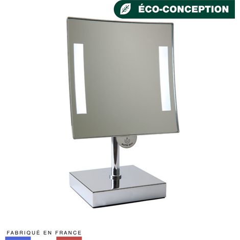 JVD – Miroir lumineux sur pied Galaxy – Vision grossissante x3 – Double éclairage LED – Installation sans raccordement électrique (1/3)