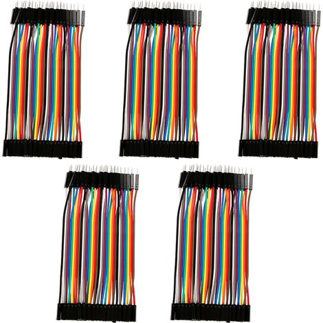 5pcs Colorful 11.5cm Jumper Wires Set 40pin M to F Ribbon Cable for Breadboard