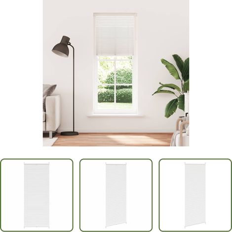 vidaXL Sichtschutz -  Verdunklungsplissee 70×200 cm Weiß (1/5)
