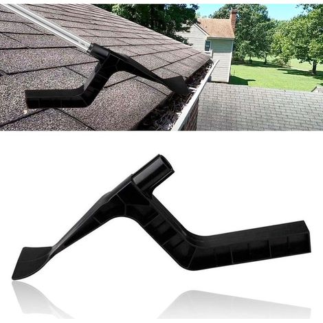 Outils de nettoyage de gouttière, nettoyeur de gouttière, outils de toiture, râteau de toit, pelle de gouttière, outil de nettoyage de gouttière pour maison, outil de nettoyage de gouttières pour (1/5)