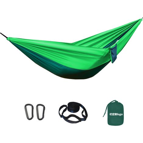 Hamac de camping randonnée simple ou double en tissu (1/5)