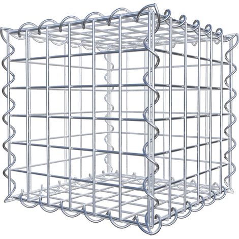 Gabiondeco - Gabion 30 cm x 30 cm x 30 cm (L x H x P). mailles 5 x 5 cm. Spirale - Made in Germany (1/7)