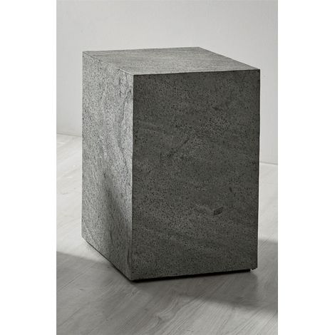 Beistelltisch Naturstein/Akazie furniert 40x40x60 cm 40x40x60 cm (1/5)