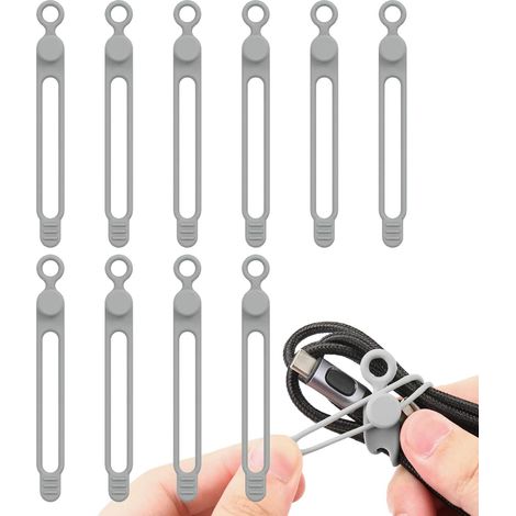 Kabelbinder Draht Organizer Silikon Kabelbänder elastische