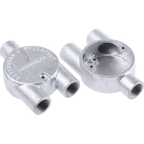 Raccord de gaine RS PRO M4, taille 20mm en Acier ( Prix pour Paquet de 5 )