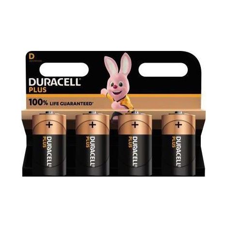 Duracell Plus-D K4 Mono (D)-Batterie Alkali-Mangan 1.5 V 4 St. (1/3)