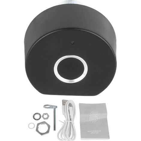 Serratura Intelligente per Cassetti con Impronta Digitale e Schermo LED – Lega di Zinco, Design Elegante senza Foratura – Ideale per Ufficio e Casa (1/5)