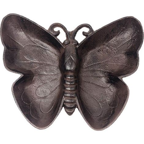 Mangeoire à poser en fonte papillon 26 cm