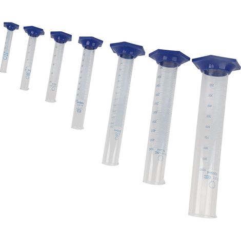 7-teiliges Messzylinder-Set aus Borosilikatglas, Messzylinder, Laborausrüstung (1/5)