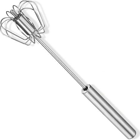 Schneebesen aus Edelstahl, halbautomatischer Mixer, einfach zu bedienen und energieeffizient zum Schlagen, Mischen und Rühren in der Küche, einzelner Schneebesen (25 cm) (1/5)