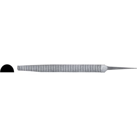 Râpe demi-ronde ERIZO de 10 pouces, de conception moyennement fine pour une précision optimale.