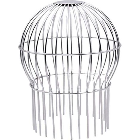 Crépine en inox pour gouttière, anti-colmatage, protège contre les feuilles et débris, outil de nettoyage pratique - 140 mm (1/4)