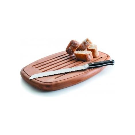 Tabla de cortar Lacor bambú 40x27x3 cm recoge migas (1/2)