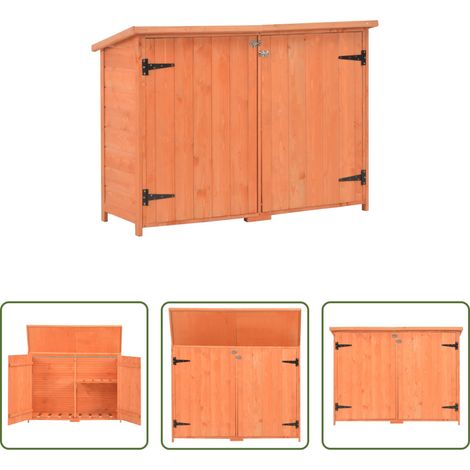 Abri de jardin en bois - Abri de stockage de jardin 128x42x91 cm Bois (1/5)