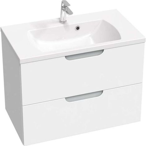 Ravak Classic II - Waschtischunterschrank 79x45x58 cm, 2 Schubladen, weiß/grau glänzend X000001481 (1/5)