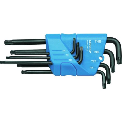 Kit Tournevis coudé pour vis GEDORE 7 pieces TORX dans support (1/3)