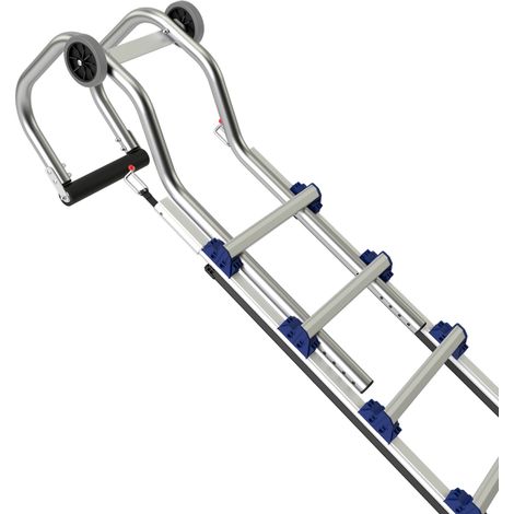 Tubesca Comabi – Rallonge pour échelle de toit 1.74M 2453402 – Bandes antidérapantes – Montants renforcés – 30% plus légère qu'aluminium (1/5)