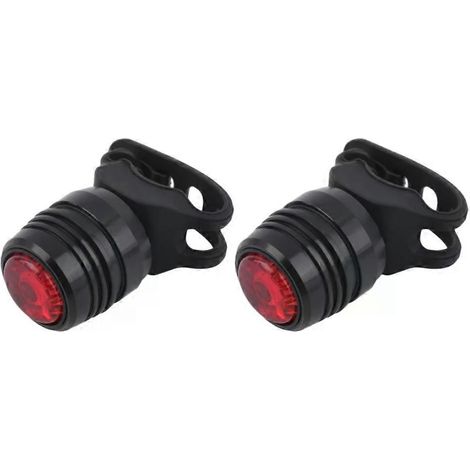 HONORNIC - Feu arrière LED pour vélo, feu avant/arrière rechargeable USB, lampe de sécurité pour vélo