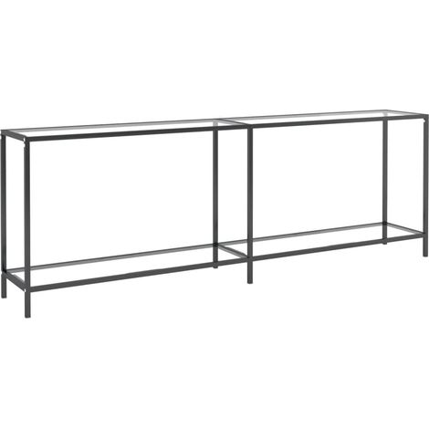 Maison Exclusive - Tavolo Consolle Trasparente 220x35x75,5 cm in Vetro Temperato