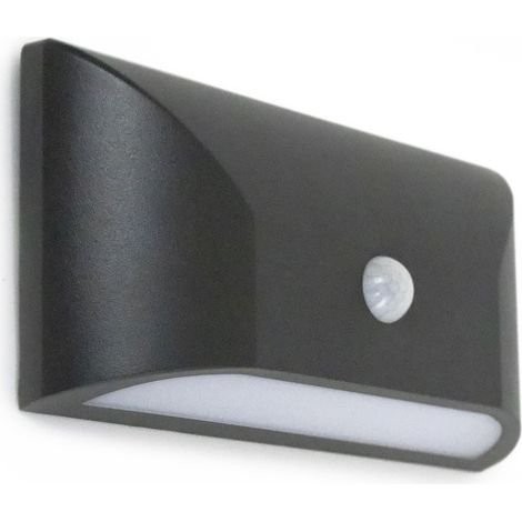 Applique avec détecteur HAIL IP65 LED SMD AC 5W 480lm(285lm) CRI80 3000K 105º Mouvement Anthracite (1/3)