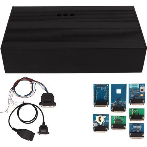Programmateur ECU Iprog Plus V85 Kit Complet avec Adaptateurs, Réinitialisation IMMO Odomètre Airbag, Outil Diagnostic Auto Professionnel USB (1/5)