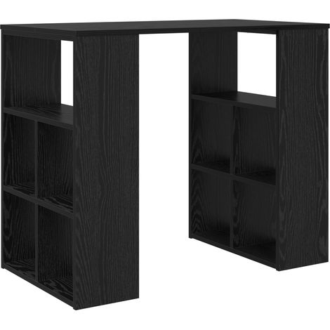 Bureau，Table de travail，Table d'étude Chêne noir 90 x 50 x 75 cm Bois d'ingénierie CFW94705 (1/5)