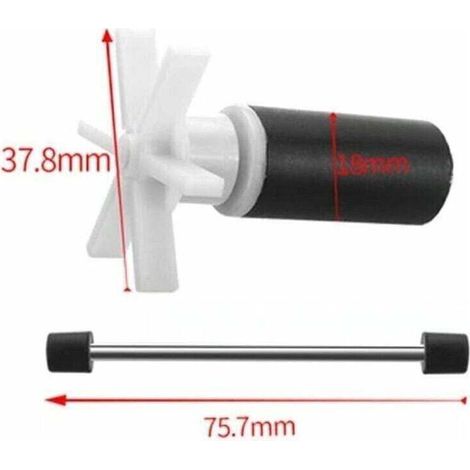 Turbine de filtre submersible en acier inoxydable, rotor de rechange adapté pour spa, pièce de remplacement pour filtration de baignoire à jets (1/4)