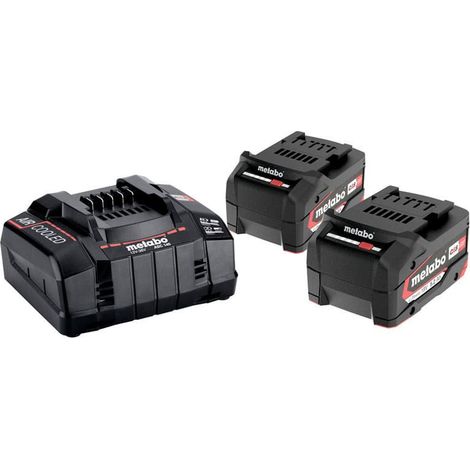 18V Li-Power Energiepaket (2x5,2 Ah) mit Ladegerät ASC 145 - METABO 685051000