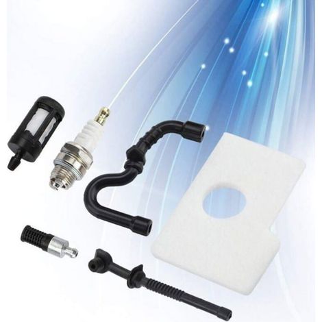 Kit Filtre À Huile Et Bougie D Allumage - Pour Tronçonneuse - Compatible Modèles MS170 MS180 - 6 Pièces (1/4)