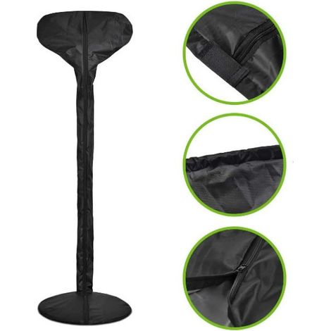 Schwarz – 180 x 52 cm – All-Inclusive-Heizungs-Staubschutz – wasserdicht/mit Reißverschluss/geschützt