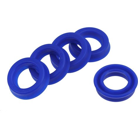 5 Pcs Joints Radiaux UN, Joints D'Huile PU Industrie Pour Vérins Hydrauliques (Bleu, 12-mm Alésage x 18-mm Diamètre Extérieur 5-mm Largeur) (1/5)