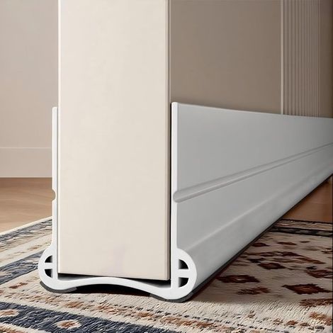93 cm weiße, selbstklebende Silikon-Türdichtungs- und Windschutzleiste (1/5)