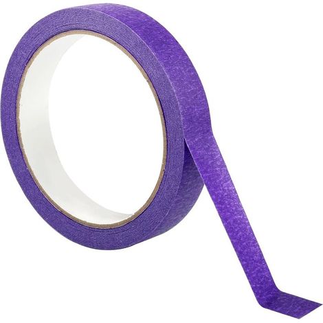 Tapes, Ruban de Masquage Aquarelle 18mm x 20m Vinyle Masquage de Précision Ruban Adhésif Fine Masking Tape Bande Autocollante pour Peinture Automobile Vernissage L'artisanat Décoration, Violet (1/5)